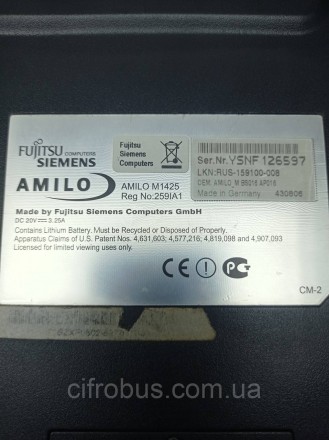 Fujitsu-Siemens Amilo M1425
Внимание! Комиссионный товар. Уточняйте наличие и ко. . фото 6