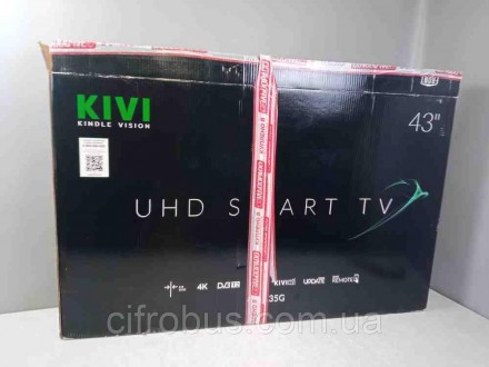 Kivi 43UK35G — це бюджетний 4K-телевізор з « розумною» функціональністю, що адре. . фото 2