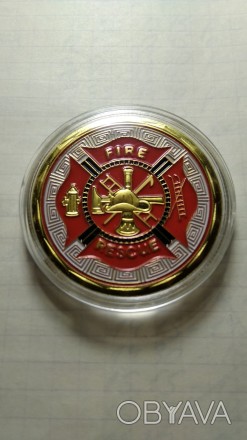 Колекційна монета Виклик пожежників. США. Монета нова. Капсула не відкривалася. . . фото 1