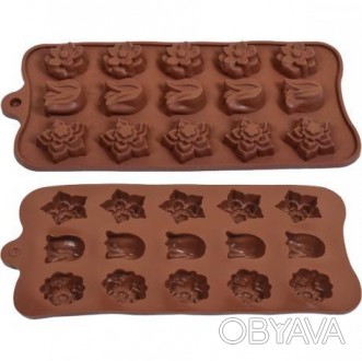 Силіконова форма використовується для приготування шоколадних цукерок, желе або . . фото 1