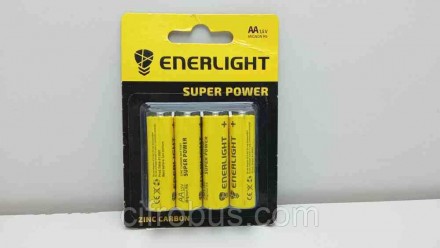 Батарейка AA 1.5V R6 Super Power Enerlight 4шт.
Служат для автономного электропи. . фото 3