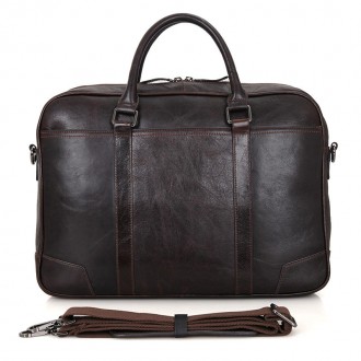 Практична чоловіча шкіряна сумка 7349Q - це відмінний варіант для офісу, для діл. . фото 4