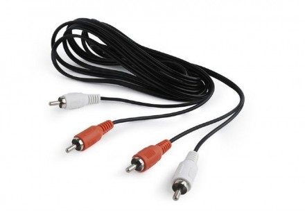 Аудіо-кабель Cablexpert , 2хRCA, 10 м, чорний 
 
Отправка данного товара произво. . фото 2