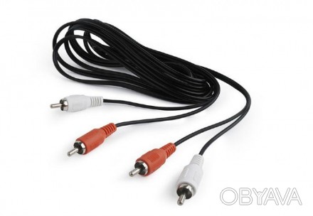 Аудіо-кабель Cablexpert , 2хRCA, 10 м, чорний 
 
Отправка данного товара произво. . фото 1