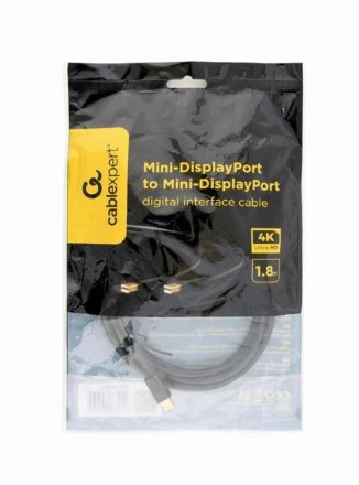 Кабель Cablexpert , MiniDisplayPort-MiniDisplayPort, 1.8м, чорний 
 
Отправка да. . фото 3