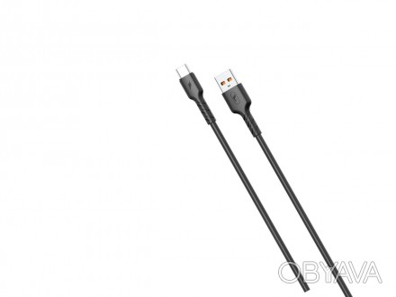 Кабель SkyDolphin S07T TPE High Elastic Line USB - USB Type-C 1м, Black 
 
Отпра. . фото 1