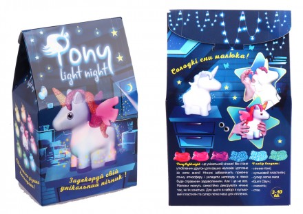 Набір для творчості "Pony light night" кор.19,7*12*8см 30704 
 
Отправка данного. . фото 3