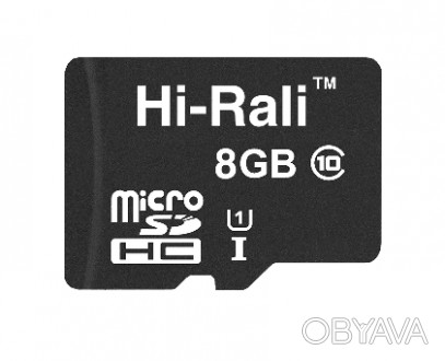 Карта пам`ятi MicroSDHC 8GB UHS-I Class 10 Hi-Rali 
 
Отправка данного товара пр. . фото 1