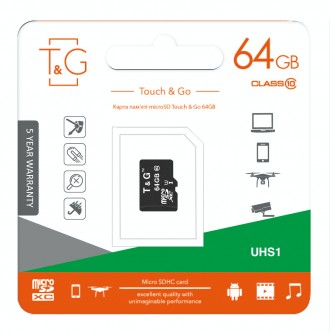 Карта пам`ятi MicroSDXC 64GB UHS-I Class 10 TG 
 
Отправка данного товара произв. . фото 3