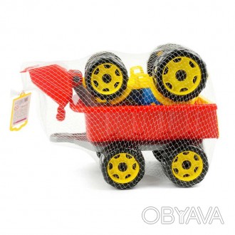 гр Трактор с ковшом и прицепом 3688 "Technok Toys" 3 цвета, в сетке 
 
Отправка . . фото 1