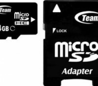 Карта пам`ятi MicroSDHC 4GB Class 10 Team + SD-adapter 
 
Отправка данного товар. . фото 2