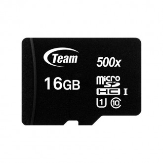 Карта пам`ятi MicroSDHC 16GB UHS-I Class 10 Team Black + SD-adapter 
 
Отправка . . фото 3