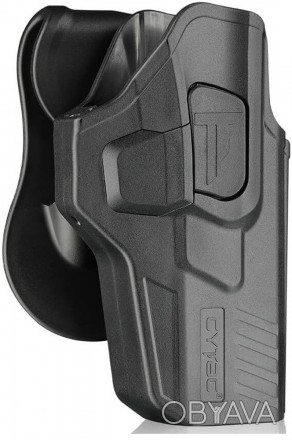 Кобура CYTAC для Glock 17, Glock 19, Glock 43 ...
Кнопочна фіксація пістолета в . . фото 1