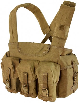 Разгрузочный жилет Condor Seven Pocket Chest Rig цвет coyote brown. Кременчук. фото 1