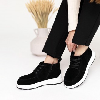 Універсальна модель черевиків Allshoes 584825 в чорному кольорі. Пара виготовлен. . фото 6
