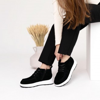 Універсальна модель черевиків Allshoes 584825 в чорному кольорі. Пара виготовлен. . фото 9