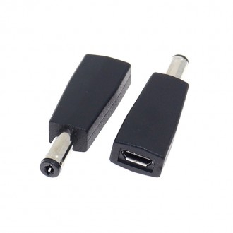 Переходник штекера питания micro USB (мама) на 5.5х2.1 мм (папа) Ningbo Kepo RL-. . фото 3