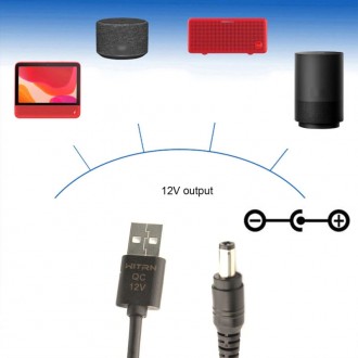 PD кабель USB QC 2.0/3.0 DC 12V, тригер напруги та універсальний штекер 5,5х2,1/. . фото 6