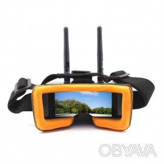 FPV очки - шлем бюджетные для квадрокоптера и авиамоделей Goggles VR009 5.8ГГц D. . фото 1