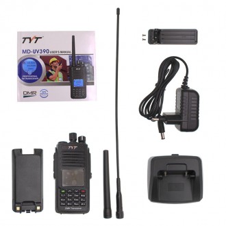 Рація цифрова TYT MD-UV390GPS 5W PRO серія VHF/UHF/GPS, 3000ch, USB, скромблер, . . фото 8