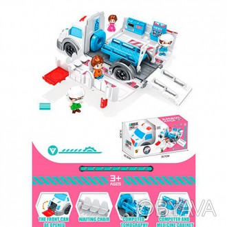 Набор с фигурками T017-A (12шт) машинка 29,5см, фигурки, в кор-ке, 30,7-14,3-10,