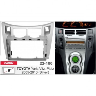 
	Переходная рамка CARAV 22-100 для автомобилей:
	Toyota 
	Yaris 2005-2010
	Vitz. . фото 5