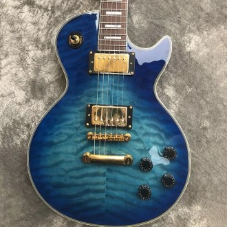 Электрогитара Gibson Les Paul Custom Ocean Blu. С логотипом Gibson. 
Красивая ка. . фото 2