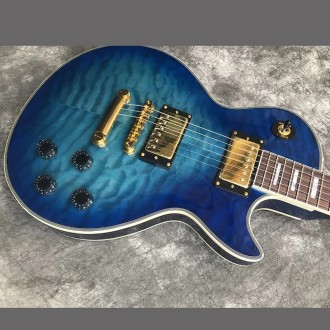 Электрогитара Gibson Les Paul Custom Ocean Blu. С логотипом Gibson. 
Красивая ка. . фото 4