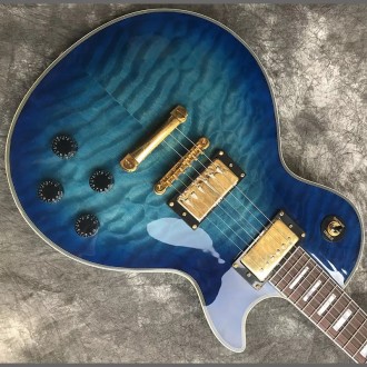 Электрогитара Gibson Les Paul Custom Ocean Blu. С логотипом Gibson. 
Красивая ка. . фото 6