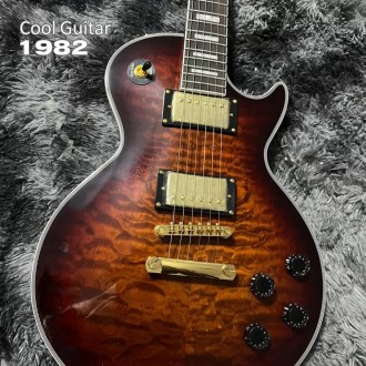 Электрогитара Gibson Les Paul Custom Burst Fire. С логотипом Gibson. 
Красивая к. . фото 3