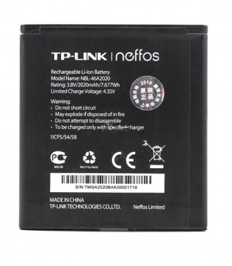 Акумулятор для TP-Link NBL-46A2020 для Neffos Y5L original PRC. Бородянка. фото 1 Акумулятор для TP-Link NBL-46A2020 для Neffos Y5L original PRC. Бородянка. фото 1