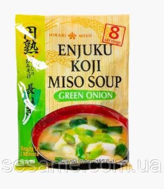 Суп Мисо быстрого приготовления с зеленым луком Enjuku Koji Miso Soup green onio. . фото 2