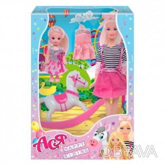У наборі лялька Ася "Happy Riding" поставляється лялька-мама, що лялька-дочка, к. . фото 1