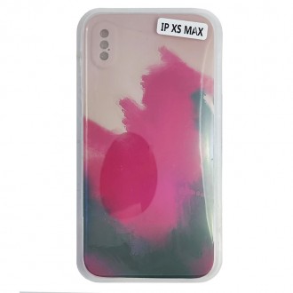 Чохол Silicone Water Print iPhone XS Max Mix Color Red. Бородянка. фото 1 Чохол Silicone Water Print iPhone XS Max Mix Color Red. Бородянка. фото 1
