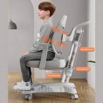 Опис:
Ортопедичне крісло FunDesk Contento сприяє формування правильної постави т. . фото 5
