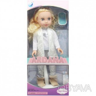 Большая, красивая кукла "Адриана" с длинными волосами. Одета в белую кофту, жиле. . фото 1