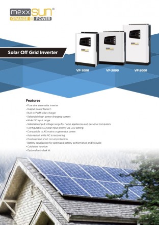 ДБЖ MexxSun VP-3000, 24V, 3000W. Гібридний інвертор. Чиста синусоїда. . фото 7 Гібридний автономний інвертор MexxSun VP3000-24 — це пристрій усе в одному. . фото 7