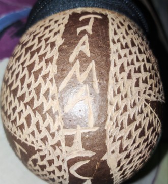 Стильная сумочка-кокос Jamaica, ручная работа, высота-13см, диаметр-9см, жесткий. . фото 4