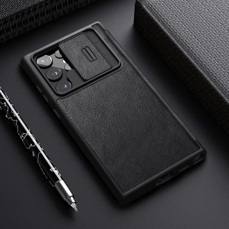  Шкіряний чохол книжка Nillkin Qin Pro Leather Case для Samsung Galaxy S22 Ultra. . фото 2