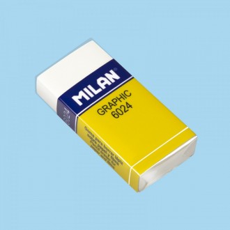 Ластик прямокутний білий."Graphic" "TM MILAN" 5*2,3*0,9 см, інд. уп. 24шт/этик. Київ. фото 1 Ластик прямокутний білий."Graphic" "TM MILAN" 5*2,3*0,9 см, інд. уп. 24шт/этик. Київ. фото 1