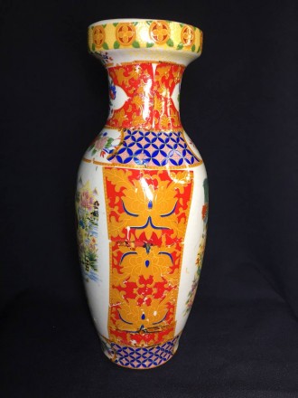 Китайская ваза 24,5 см ручная сюжетная роспись техника Мориаж фарфор н1191

Це. . фото 4