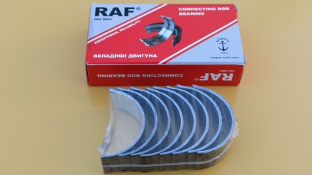 Вкладки 2101, 2102, 2103, 2104, 2105, 2106, 2107, 2108, 2109, 21099 шатунні RAF (стандарт). Запоріжжя. фото 1