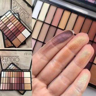 Тени Makeup Studio DoDo Girl + хайлайтер, палетка теней 33 оттенка (B). . фото 3 Тени для век + хайлайтер
Палетка из 30 нейтральных и розовых оттенков теней для . . фото 3