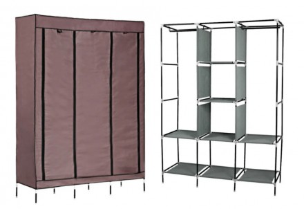 Складной каркасный тканевый шкаф Storage Wardrobe 88130
Дешевая мебель из ДСП бы. . фото 5