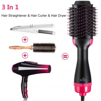 Фен расчёска для укладки волос One Step 3-1 
Фен - щетка для волос One Step 3 в . . фото 4