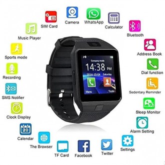 Смарт-годинник UWatch DZ09 можна назвати вдалим аналогом Samsung Gear 2, що об'є. . фото 7