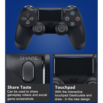 DualShock 4 для Sony PS4 V2 — провідний контролер, орієнтований на взаємодію з н. . фото 6