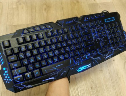 Игровая русская клавиатура с трехцветной подсветкой Gamer wireo М200L Razer. Дніпро. фото 1 Игровая русская клавиатура с трехцветной подсветкой Gamer wireo М200L Razer. Дніпро. фото 1