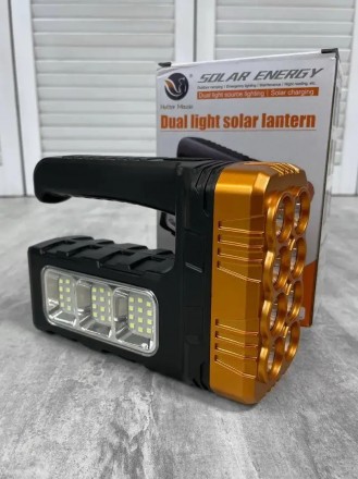 Аккумуляторный фонарик Dual Light Solar Lantern 7702-A - практичный и многофункц. . фото 3