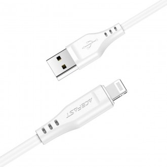 Кабель ACEFAST C3-02 USB-A to Lightning TPE White. . фото 3